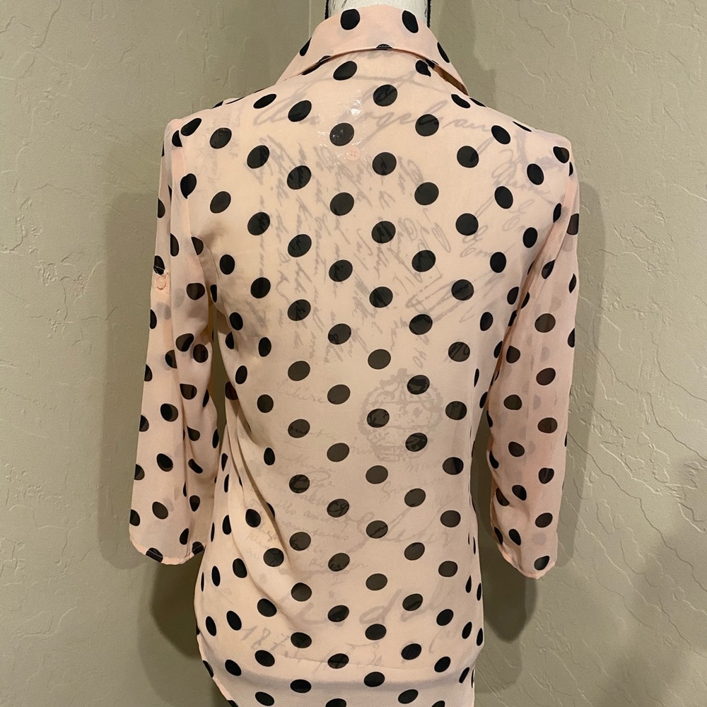 Women’s polka dot shirt size Small - Picture 2 of 7